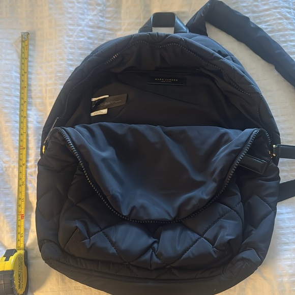 Marc Jacobs Black Quilted Backpack with Gold Accents. - Picture 2 of 4